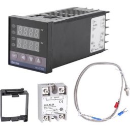 Thermostat numérique, 0 ℃ 1300 ℃ Alarme REX-C100 pid numérique led Contrôleur de température Kits