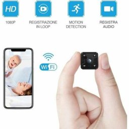 Tumalagia - Mini caméra de surveillance i WiFi hd 1080P Mini caméra de surveillance Nanny Security