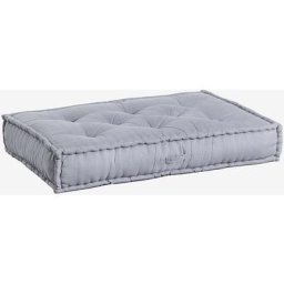 Sklum - Coussin Double pour Canapé Modulable en Coton Dhel Gris pierre - Gris pierre