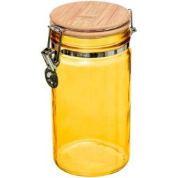 5five - Bocal verre Modern Color jaune moutarde 1L - 5 five simply smart - Jaune moutarde