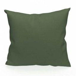 Soleil D'ocre - Coussin en coton 60x60 cm panama vert, par Vert