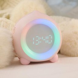 Réveil pour enfants monobloc éclairage lumière led numérique réveil veilleuse filles garçons jour