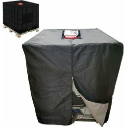 Bâche Réservoir d'eau ibc 1000 l Couverture Container Citerne Eau Pluie avec Fermeture éclair