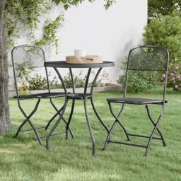 Kalisse - joli® Mode Set de Chaises pliables de jardin 2 pcs - Chaises d'extérieur Maille