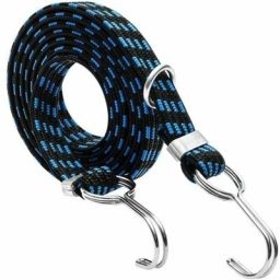 Tendeur Élastique Extra Large avec Crochet pour Bagage Vélos Scooters Motos 100-400cm - Bleu. 3M