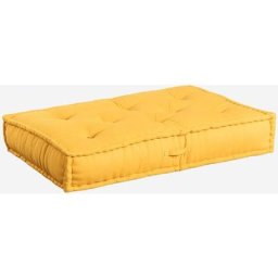 Sklum - Coussin Double pour Canapé Modulable en Coton Dhel Jaune Albero - Jaune Albero