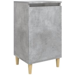 Table de chevet gris béton 40x35x70 cm bois d'ingénierie Vidaxl Gris béton