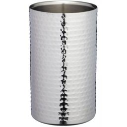 Barcraft - Rafraîchisseur de bouteilles de vin de double couche, acier inoxydable, finition