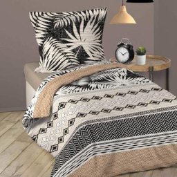 Parure de lit Oriane 140X200 cm - Noir