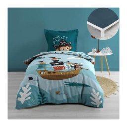 Douceur D'intérieur - Pack housse de couette enfant 140 x 200 cm Moussaillon + drap housse 90 x 190