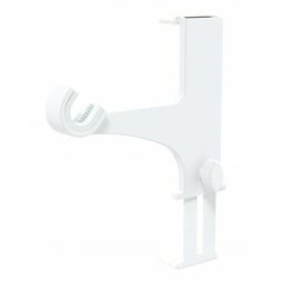 2 Supports Tringle à rideaux sans perçage coffret volet roulant - Blanc