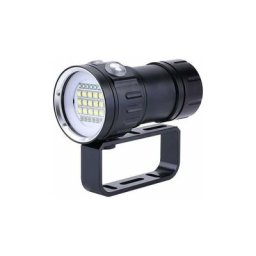 Lampe de Plongée Sous Marine IPX8 Etanche 18000LM Lampe Torche Sous l'Eau 80m Pour Photographie et