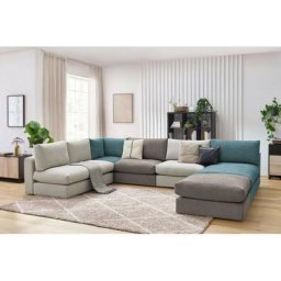 Canapé modulable Bobochic Canapé d'angle fixe 100% modulable ultra moelleux paris tissu 3