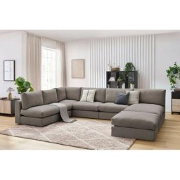 Canapé modulable Bobochic Canapé d'angle fixe 100% modulable ultra moelleux paris tissu 3