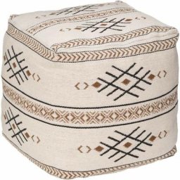 Pouf Loft ivoire Atmosphera créateur d'intérieur - Ivoire
