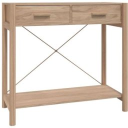 Table console 82x38x75 cm Bois d'ingénierie Vidaxl Marron