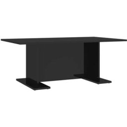 Table basse de salon, Table Café, Noir brillant 103,5x60x40 cm Aggloméré OIB6997E - Noir