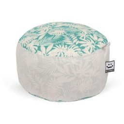Pouf Rond Print Turquoise - Turquoise