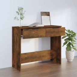 Table salon Moderne - Table console Chêne fumé 90x36x75 cm Bois d'ingénierie FR61729