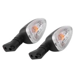 YB - Paire de clignotants moto clignotants pour bmw F800 Transparent