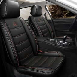 1 pièces Housse de siège Coussin de protection pour voiture meuble Noir + Café