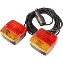 Homfa - Feux arrière éclairage remorque avec Aimant Filaire12V 21W Câble de 7m