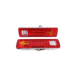 Lrapty - kit Feux Remorque Led, Lot de 2 feux arrière 19 led pour voiture, camion, remorque, van