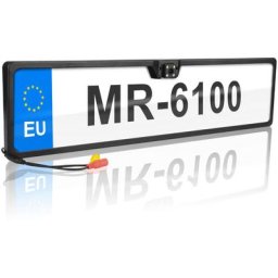 Caméra de recul arrière avec support de plaque d'immatriculation IP67 4 leds fonction de vision