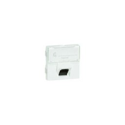 Legrand - Prise RJ45 catégorie 6A stp inclinée à 45° de 2 modules - Mosaic - Blanc - 076508