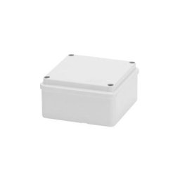 Boîte De Jonction Avec Couvercle Bas Vissé Surfaces Lisses 100x100x50mm Gris RAL7035 IP56
