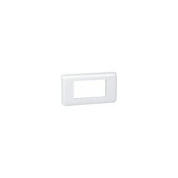 Plaque de finition horizontale 4 modules Mosaic Legrand Blanc Antimicrobien - 078724L