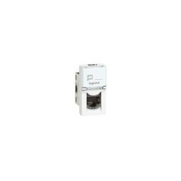Legrand - Prise RJ45 catégorie 6A stp à blindage métal - 1 module - Mosaic - Blanc - 076573