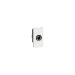 Legrand - Prise télévision 1 module - Diamètre 9,52mm - Mosaic - Blanc - 078793