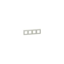 Legrand - Plaque de finition pour 4 x 2 Modules Horizontal Mosaic - Aluminium - 079308L