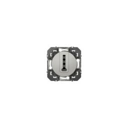 Legrand - Prise Téléphone Dooxie - Aluminium - 600468
