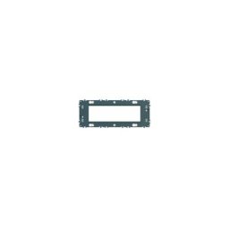 Support à vis Gallery pour 6 modules - Entraxe 57mm - Gris foncé ral 7011 - WXA456 Hager