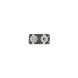 Legrand - Prise de Courant Surface + Chargeur usb Dooxie Aluminium - 600442