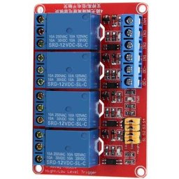 Module de Relais à 4 Canaux 5V, 12V, 24V Carte d'Extension de Relais Déclenchement de Bas Niveau