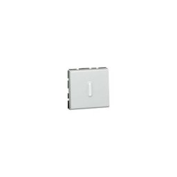 Legrand - Interrupteur ou va-et-vient à voyant 10AX 250V Mosaic - 2 modules - Alu - 079212