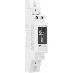 XTM18S 220V 5-30A kWh Mètre, Compteur Monophasé Compteur d'Énergie Numérique lcd 1P sur Rail din