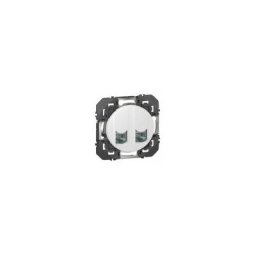 Legrand - Prise double RJ45 cat.6 stp - Blanc - Dooxie - 600378