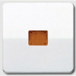 Simple Cache Interrupteur avec témoin lumineux, Bouton-poussoir avec témoins lumineux blanc-alpin