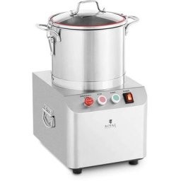 Robot Culinaire Professionnel Cutter De Cuisine Table Inox Cuve 8 l 1400 tr/min - Bleu