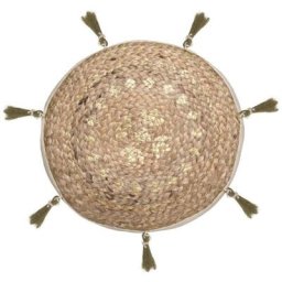 Silumen - Coussin Extérieur Sol Jute Rond 38 cm - Beige Beige