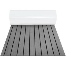 Randaco - Tapis de sol tapis de pont tapis anti-dérapant teck mousse eva Gris 240x60cm - Gris