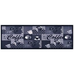 Vidaxl - Tapis de cuisine lavable Bleu café 60x180 cm coffee blue