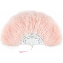 Ventail Plume Éventail à Main pour Femme Éventail Pliant Plume Ventilateur Plume Flapper Accessoire