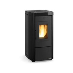 Poêle à granulés Moira evo étanche - 7 kW-Granulés - Sortie dessus - Tél. -Noir - Nordica Extraflame