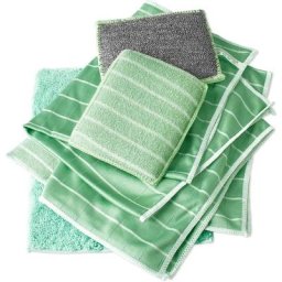 Lot de 6 Chiffon Bambou Microfibre pour Vitres Miroirs Carreaux Carrosserie Microfibre Bambou Vitre