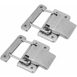 Lot de 2 Loquets de boîte D'armoire, Fermeture à Levier en Acier Inoxydable, Loquet à Bascule,